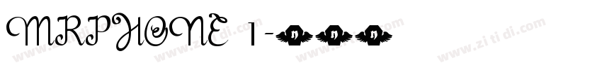 MRPHONE 1字体转换